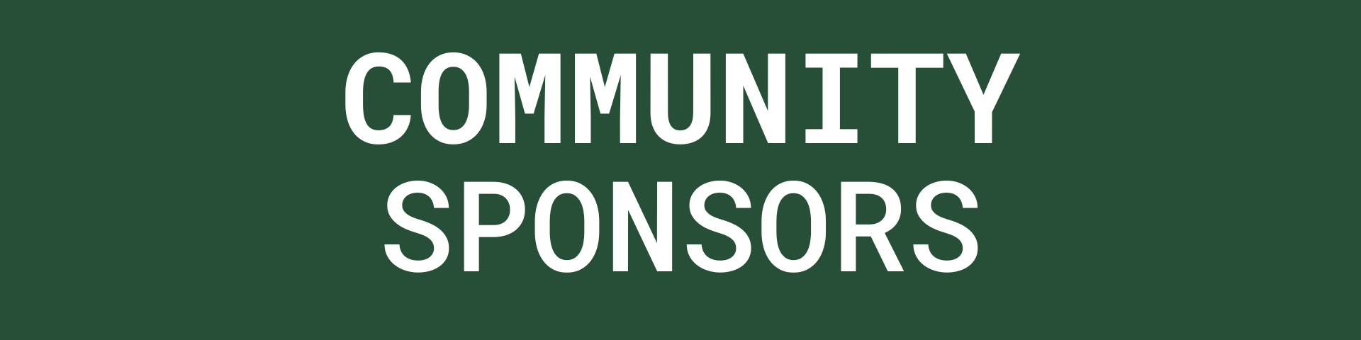 community sponsors