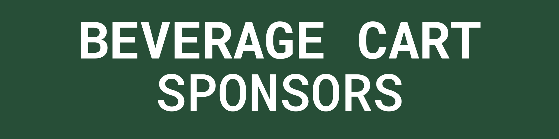 beverage cart sponsor