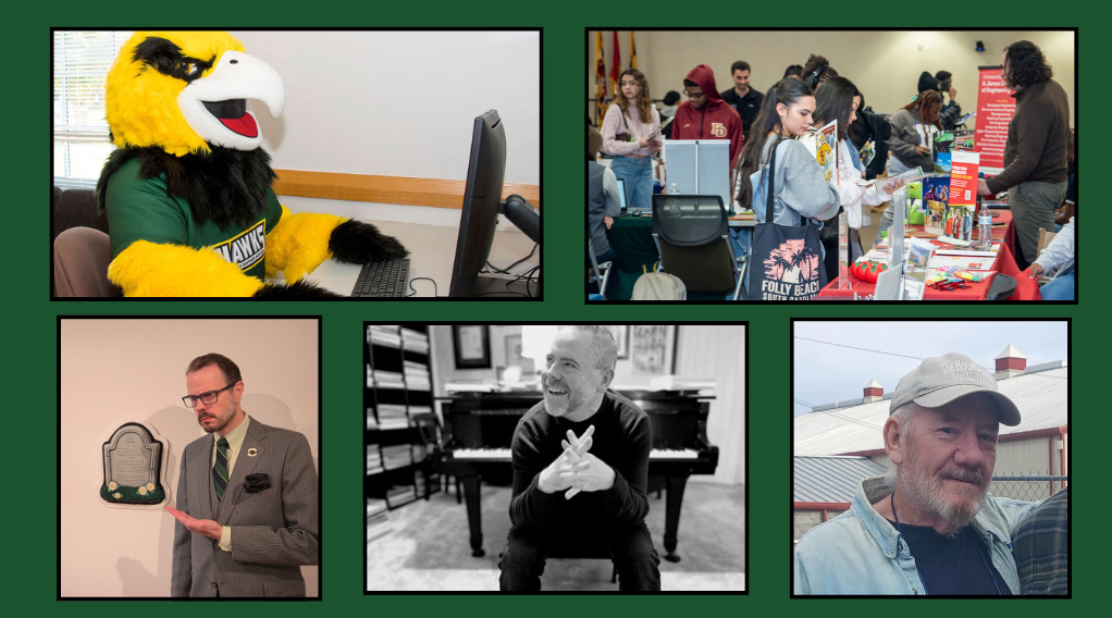 Photo collage of events happening throughout February