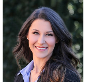 young white woman smiling