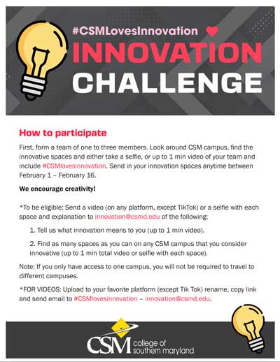 innovation challenge flier