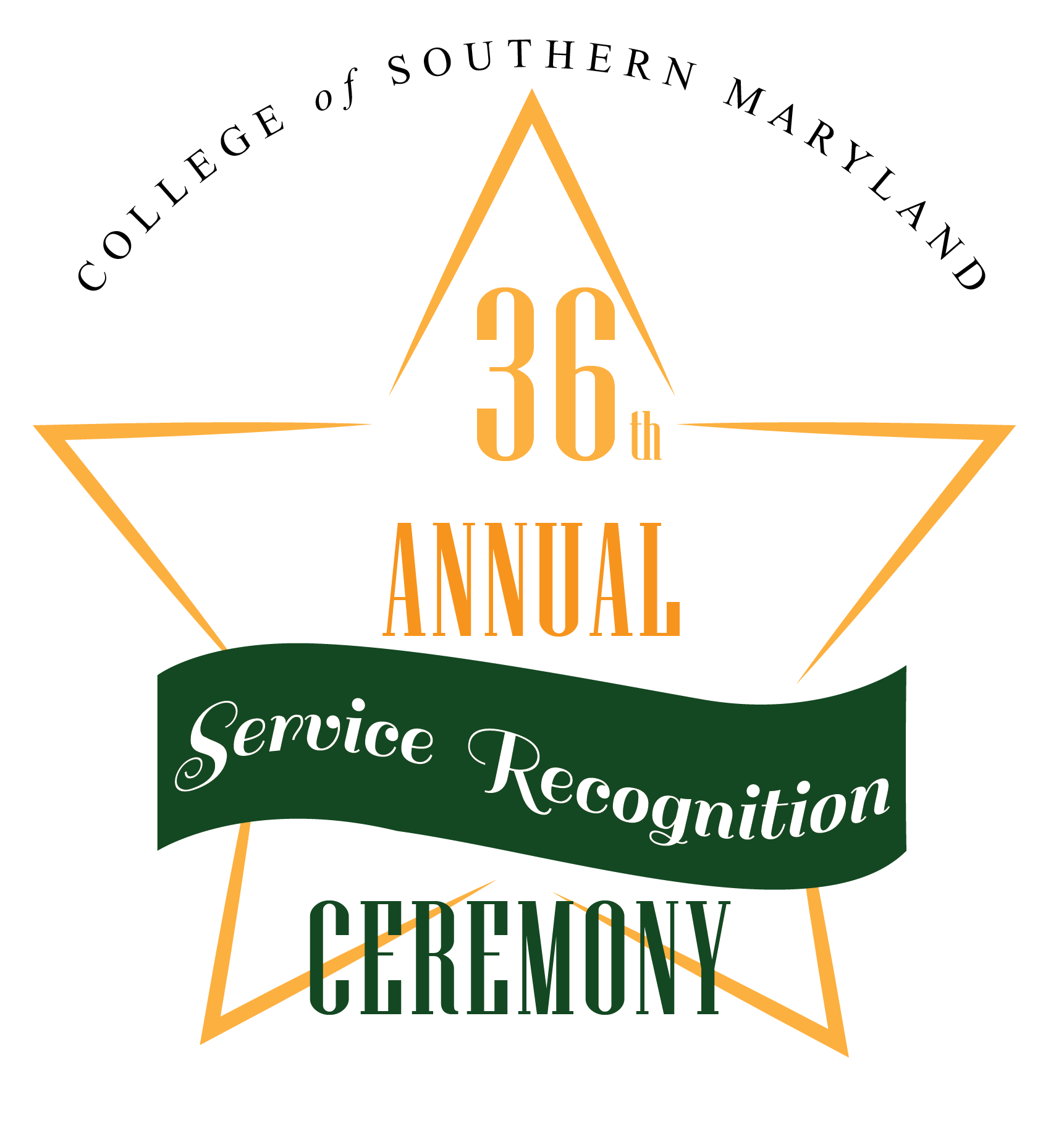 36th annual employee service awards logo