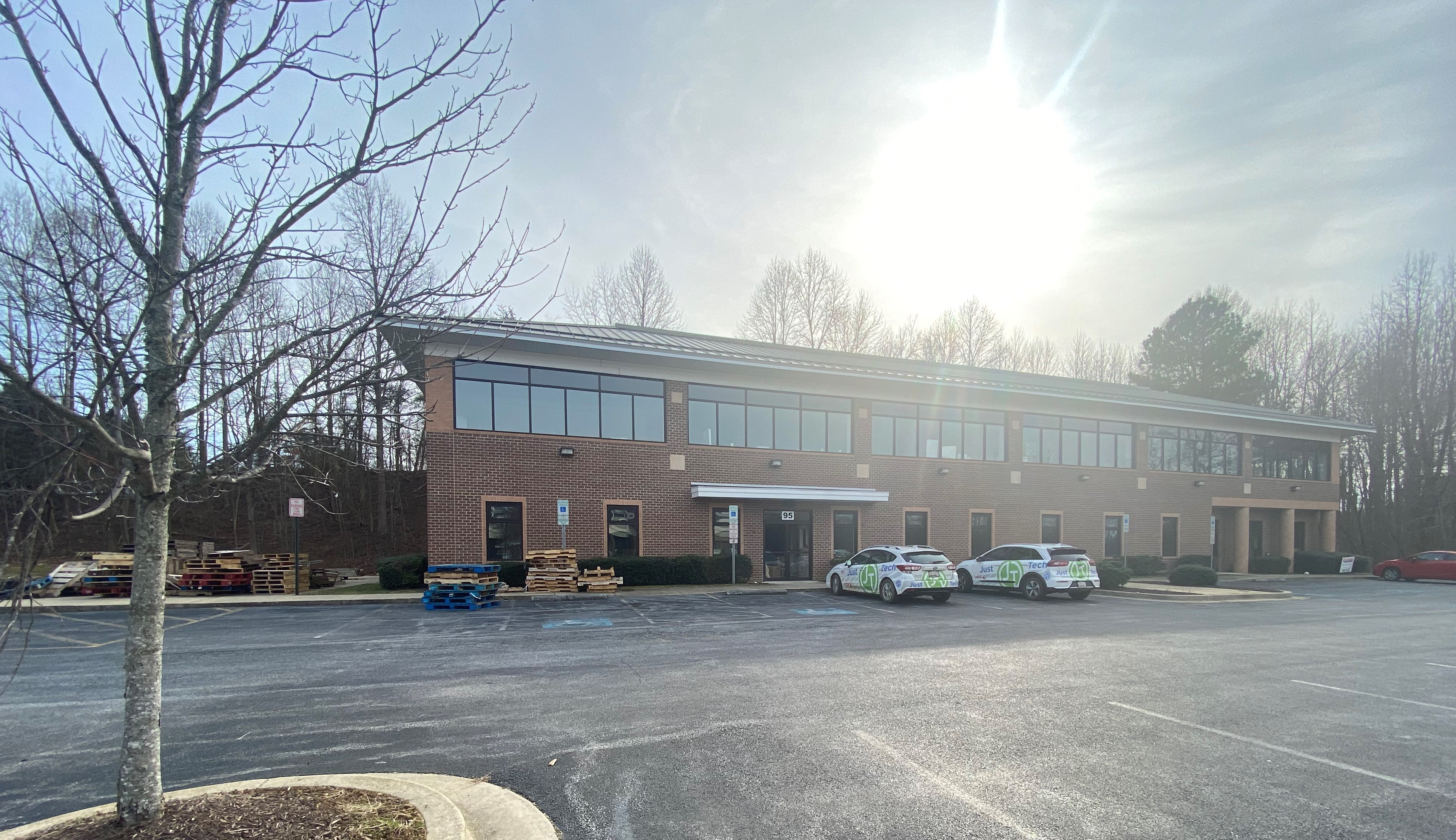 Large building in the sunshine