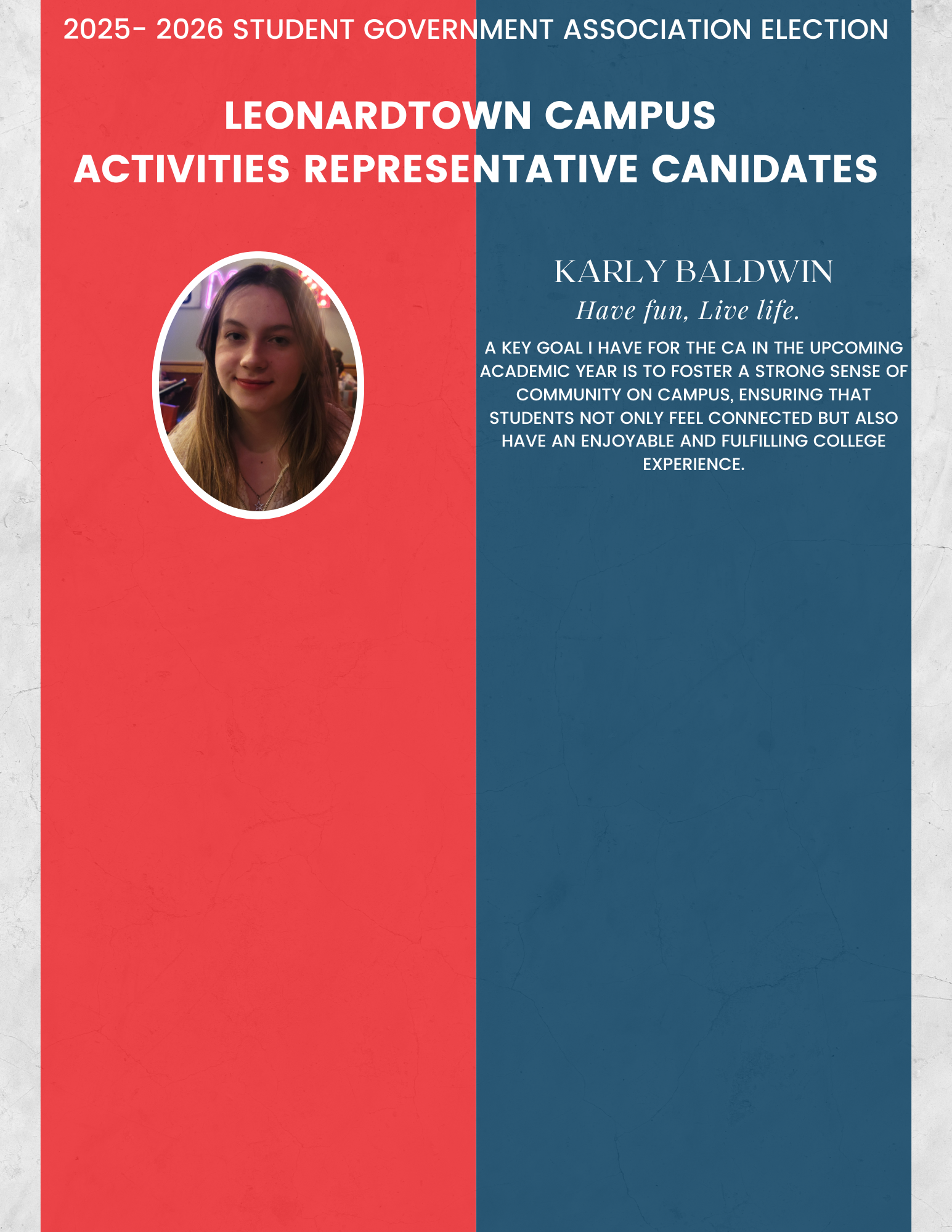 Leonardtown Campus Activities Representative